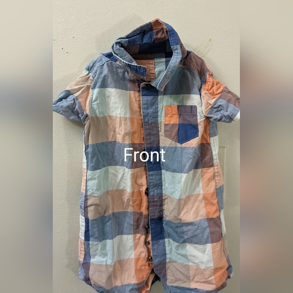 12 month  wonder nation plaid shirt